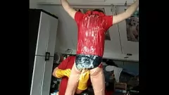 play Adventure de bondage BDSM de Bram: couvert de pudding tout en étant à égalité dans Speedo
